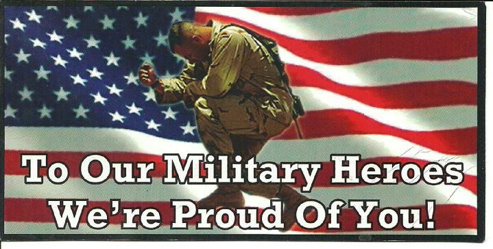 GOD BLESS OUR MILITARY HEROS